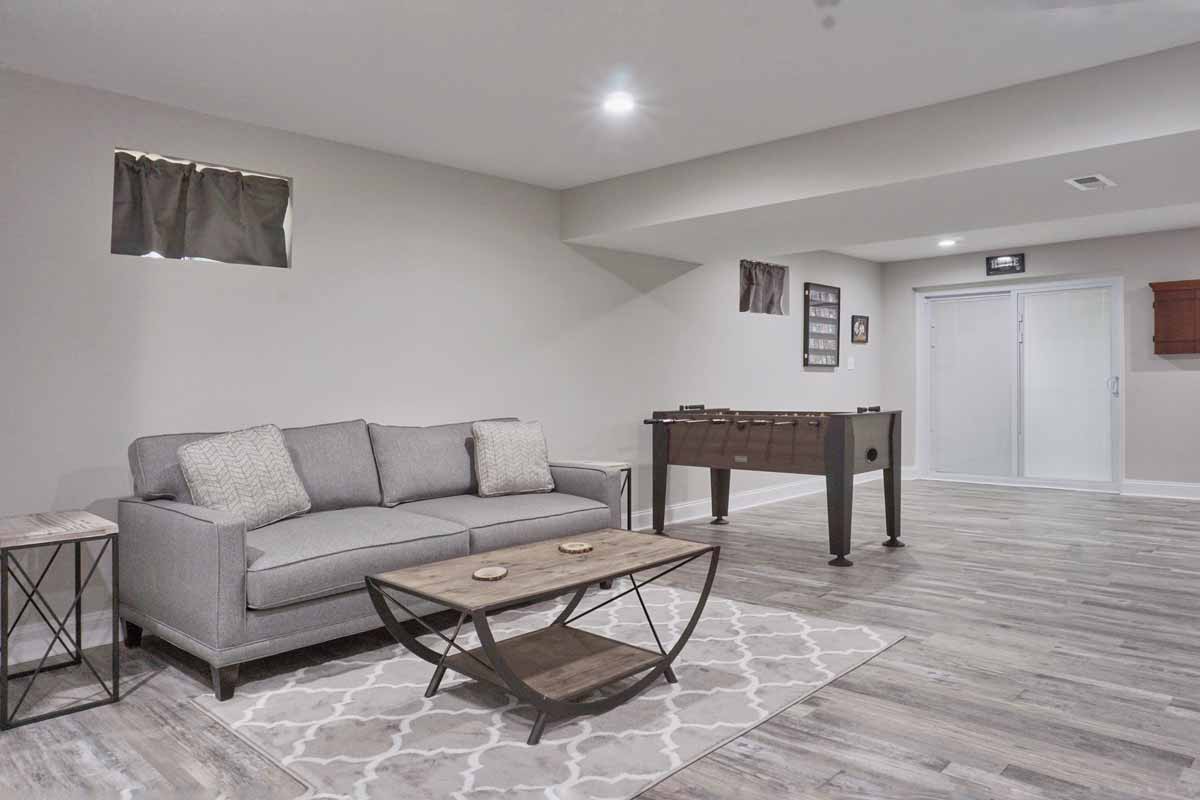 Remodeled basement